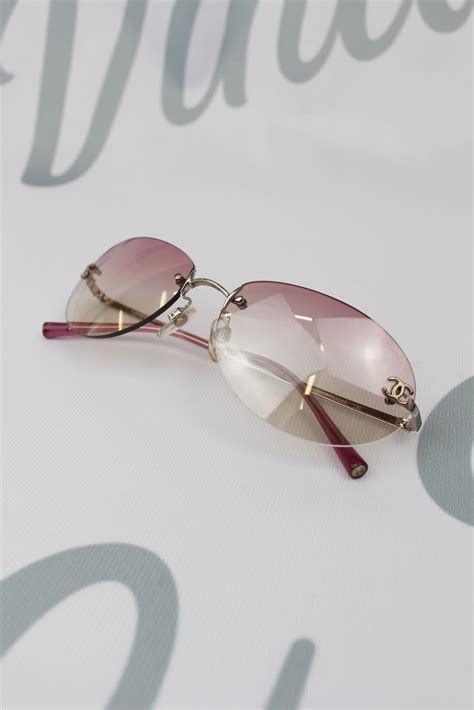 chanel vintage pink sunglasses|authentic chanel sunglasses sale.